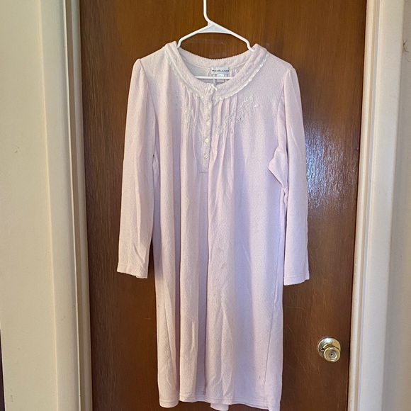 Miss Elaine Other - 3/$15. Miss Elaine Pale Pink Flannel Lace-Trim Nightgown, size L